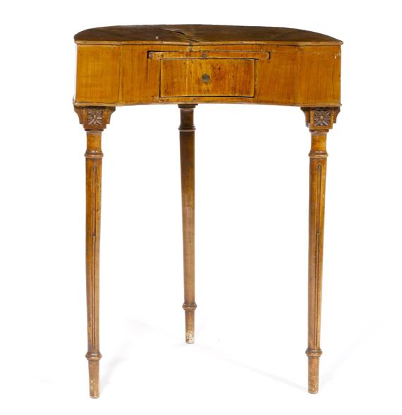 Appraisal: A KIDNEY-SHAPED TABLE Louis XVI North Italy probably Piedmont Carved