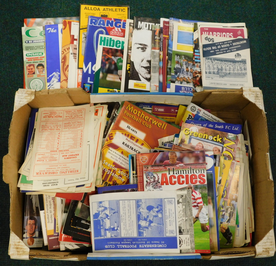 Appraisal: A large quantity of Scottish football programmes league and cup