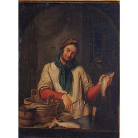 Appraisal: Heinrich Franz Gaudenz von Rustige German - Fishmonger Estimate -