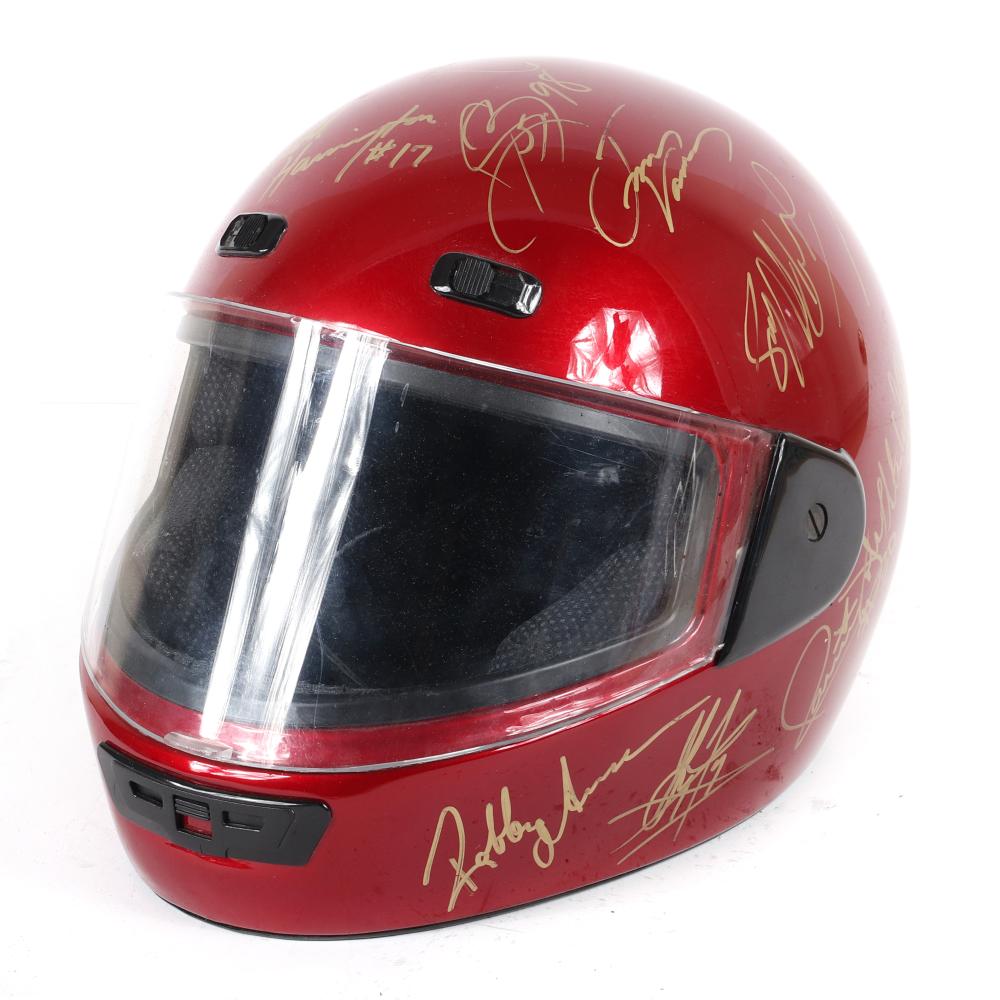 Appraisal: MULTI SIGNED INDY CAR DRIVERS HELMETMulti Signed Indy Car Drivers