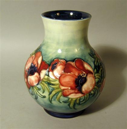 Appraisal: Moorcroft 'Poppies' vase mid th century Bulbous baluster form tube