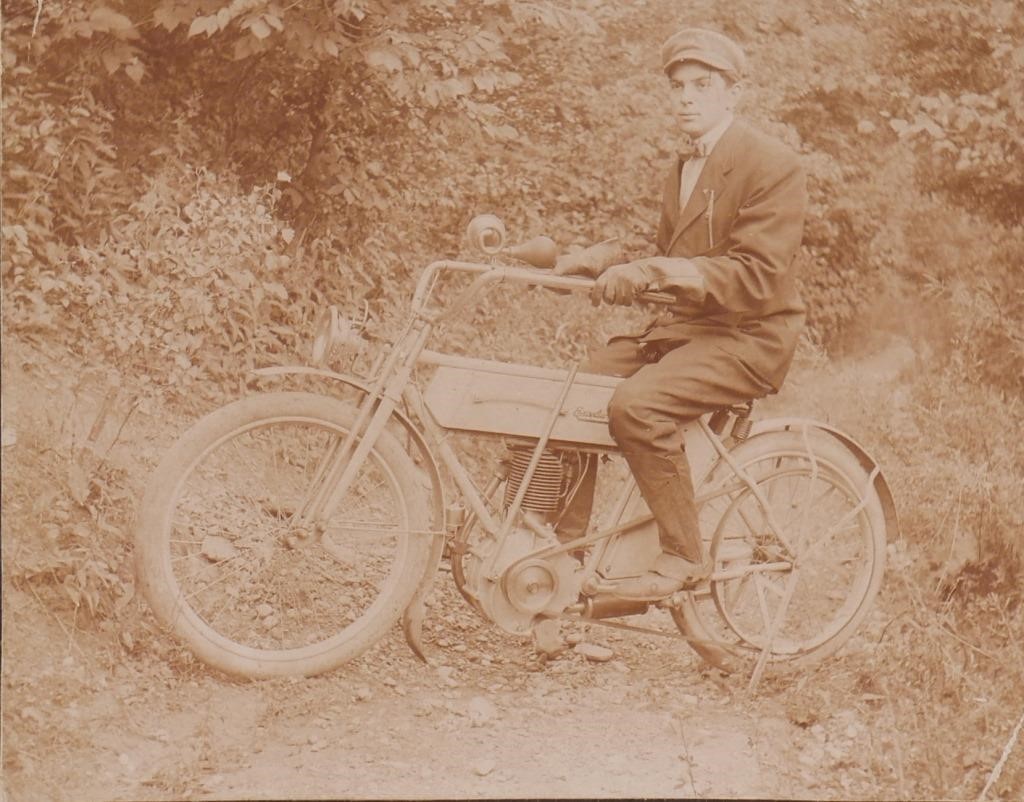 Appraisal: Antique cabinet card photograph of a young man on a