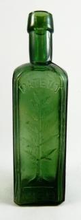 Appraisal: Medicine square bottle Medicine- square marked vertically on three panels