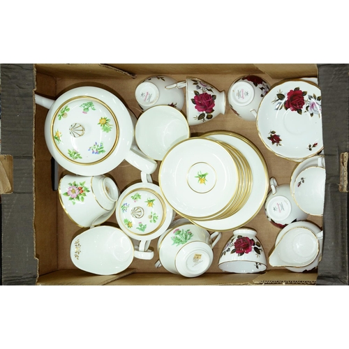 Appraisal: A Royal Worcester bone china floral tea service and a