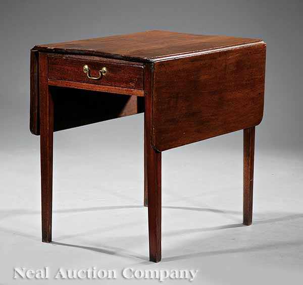 Appraisal: A George III Mahogany Pembroke Table early th c drop-leaf