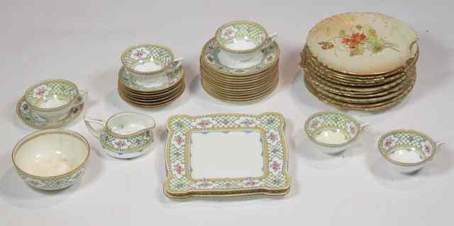 Appraisal: Twelve Royal Worcester blush ivory dessert plates circa painted with