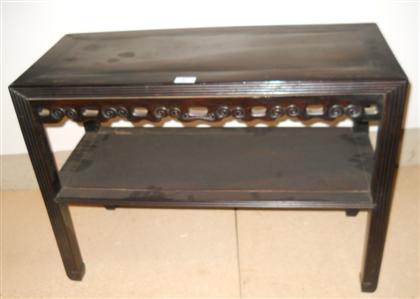 Appraisal: Chinese two-tier hongmu table th century