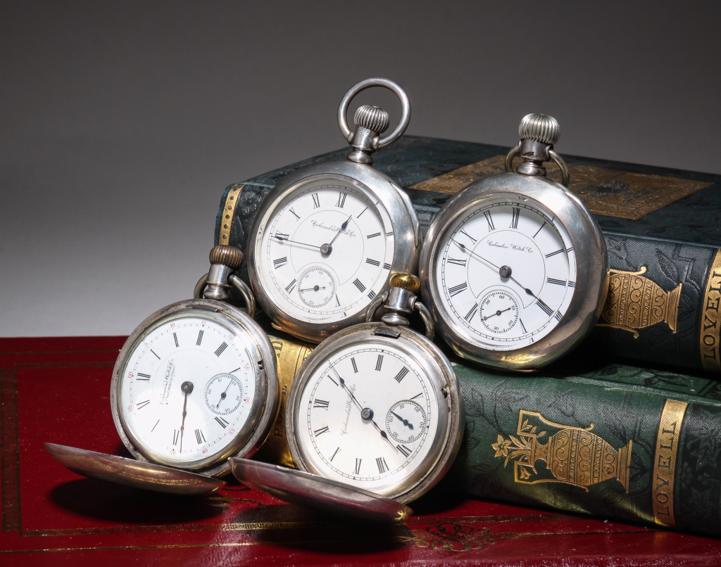 Appraisal: FOUR COLUMBUS WATCH CO POCKET WATCHES American late th century