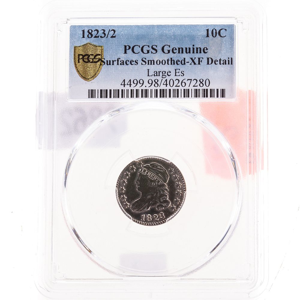 Appraisal: Bust Dime PCGS XF Genuine Surfaces Smoothed Large E's Variety