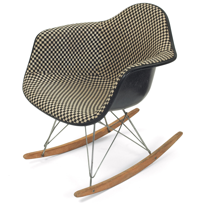 Appraisal: Charles and Ray Eames RAR rocking chair by Herman Miller