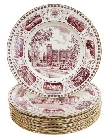 Appraisal: lot of English Royal Winton Culver Military Academy transferware plates