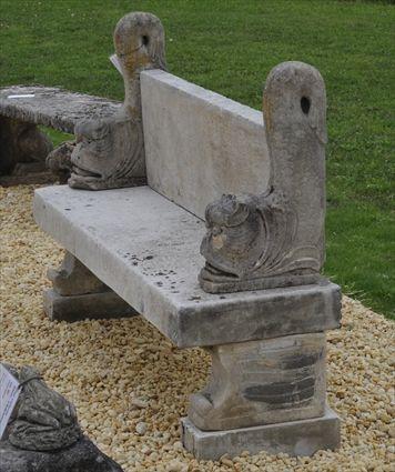 Appraisal: LIMESTONE GARDEN SEAT x x in Christie's lot This lot