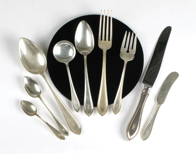 Appraisal: DOMINICH HAFF PRISCILLA STERLING FLATWARE SET pieces in the Priscilla