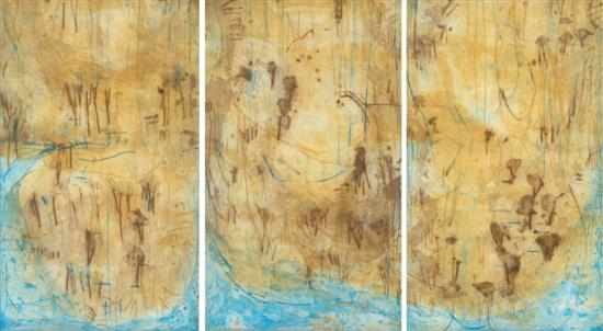 Appraisal: David Rankin born Coastal Sandstone colour etching triptych A P