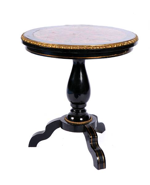 Appraisal: A Napoleon III Boulle decorated circular table height in diameter