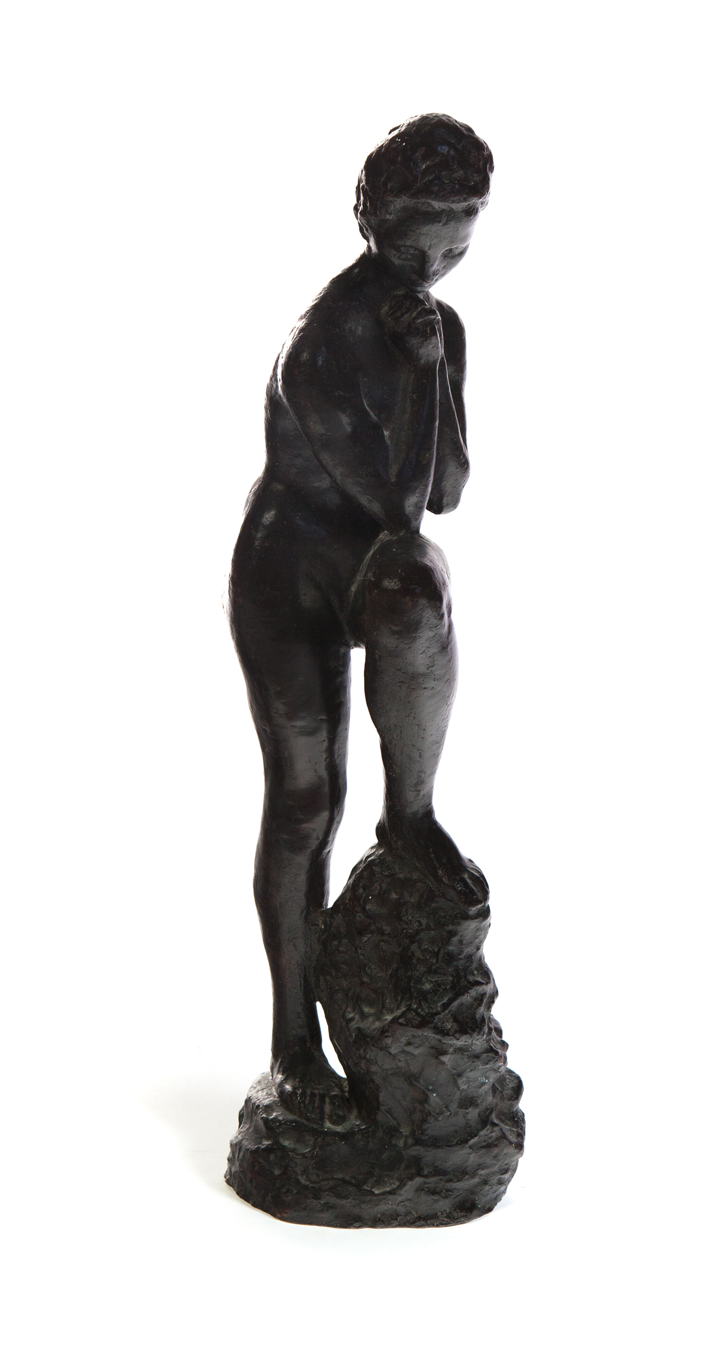 Appraisal: NUDE BY WILHELM LEHMBRUCK GERMANY FRANCE - Bronze signed on