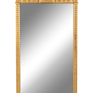 Appraisal: An Adam Style Giltwood Mirror th Century Height x width