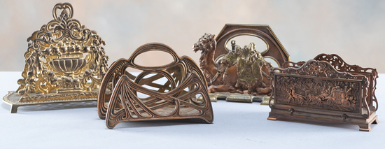 Appraisal: This lot will consist of four vintage Letter Holders and