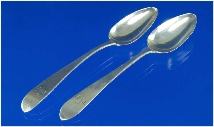 Appraisal: A Rare Pair Of Irish Silver Spoons Hallmarked For Dublin