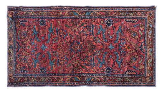 Appraisal: Sale Lot A Sarouk Wool Mat first half th century