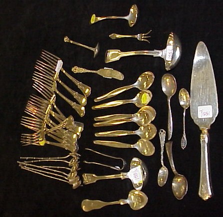 Appraisal: STERLING th C silver mostly American by various makers with