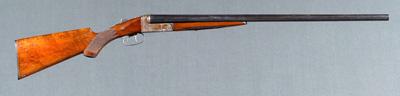 Appraisal: Ithaca side-by-side ga shotgun in barrels checkered walnut stock engraved