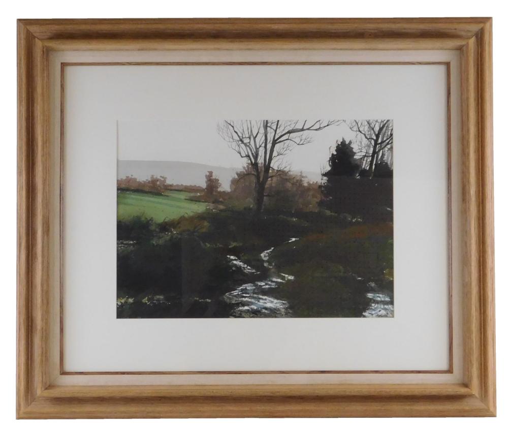 Appraisal: Robert Highsmith American B Lower Field watercolor on paper moody