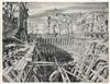 Appraisal: ERIK DESMAZI RES Two etchings La Place d sert e