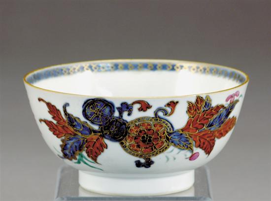 Appraisal: Chinese Export Tobacco Leaf porcelain footed bowl late th early