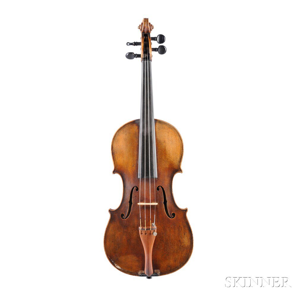 Appraisal: Maggini Model Violin unlabeled length of back mm with silver-mounted