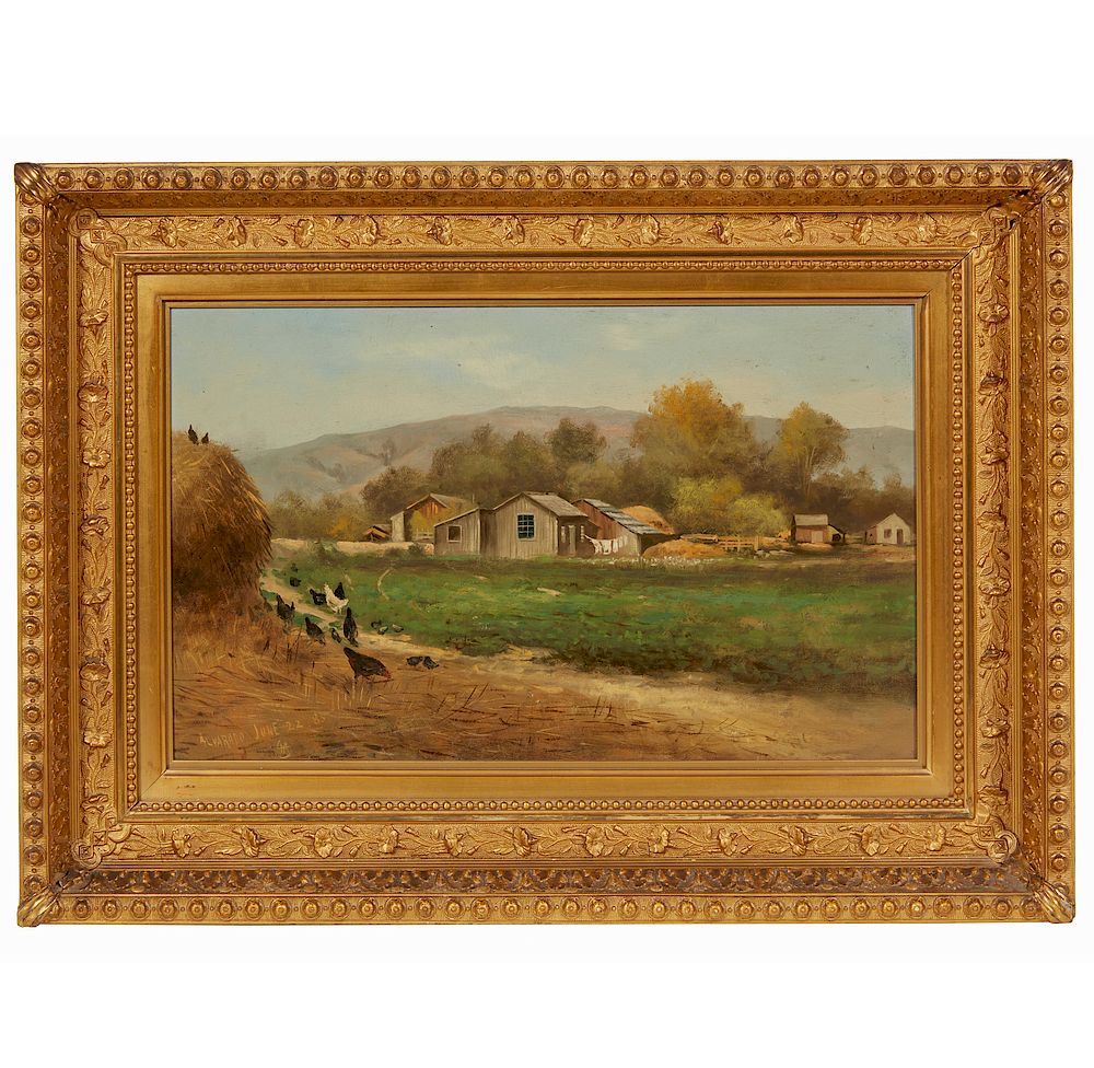 Appraisal: Meyer Straus - Painting Alvarado Framed oil on board ranch