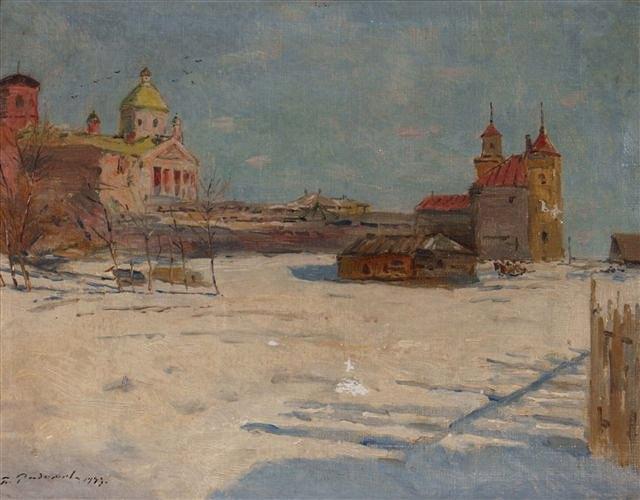 Appraisal: CIRCLE OF PAVEL RADIMOV Russian - 'Monastry Khotkovo Nr Moscow'