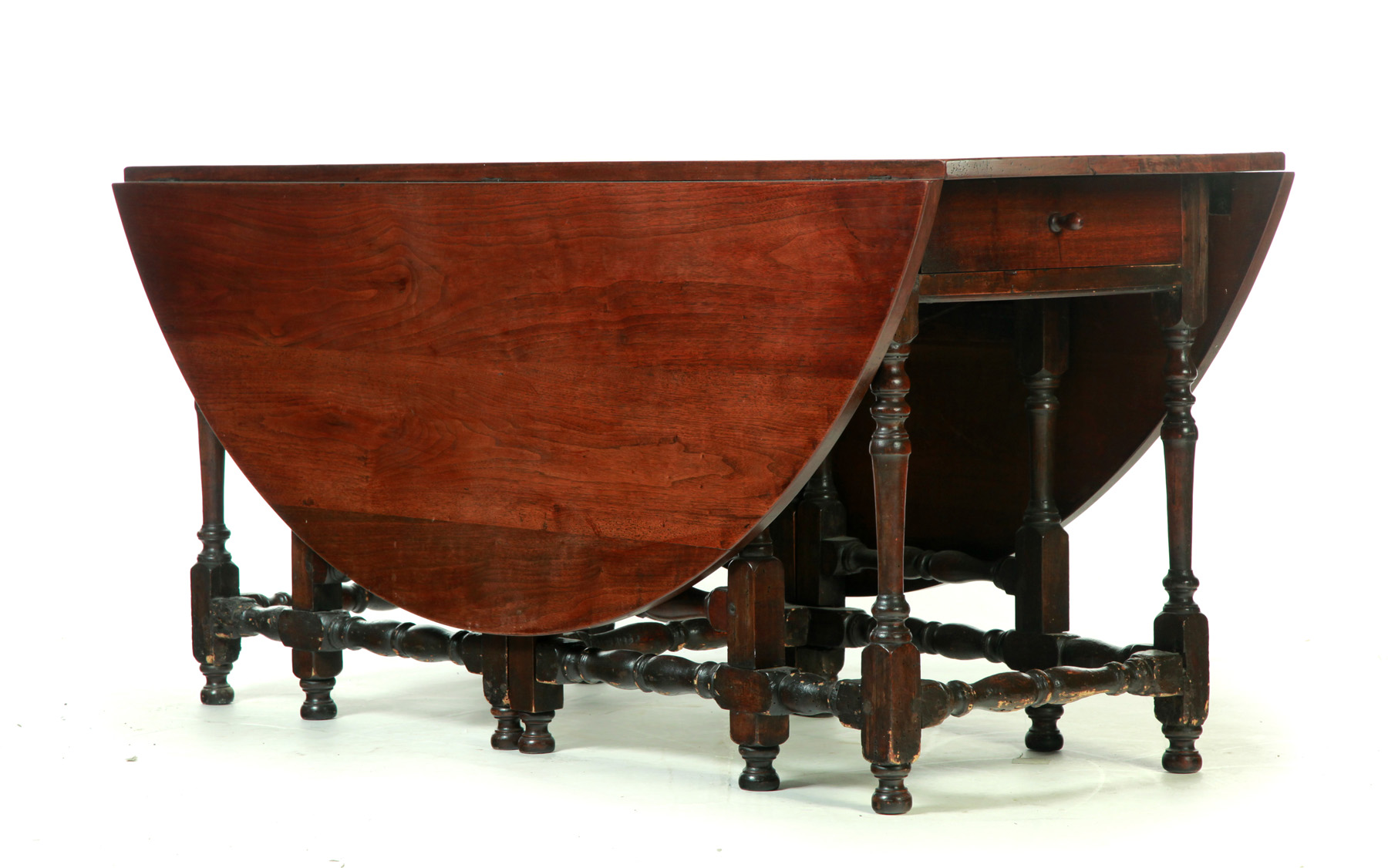 Appraisal: JACOBIAN-STYLE GATE LEG DROP LEAF TABLE England nd half- th