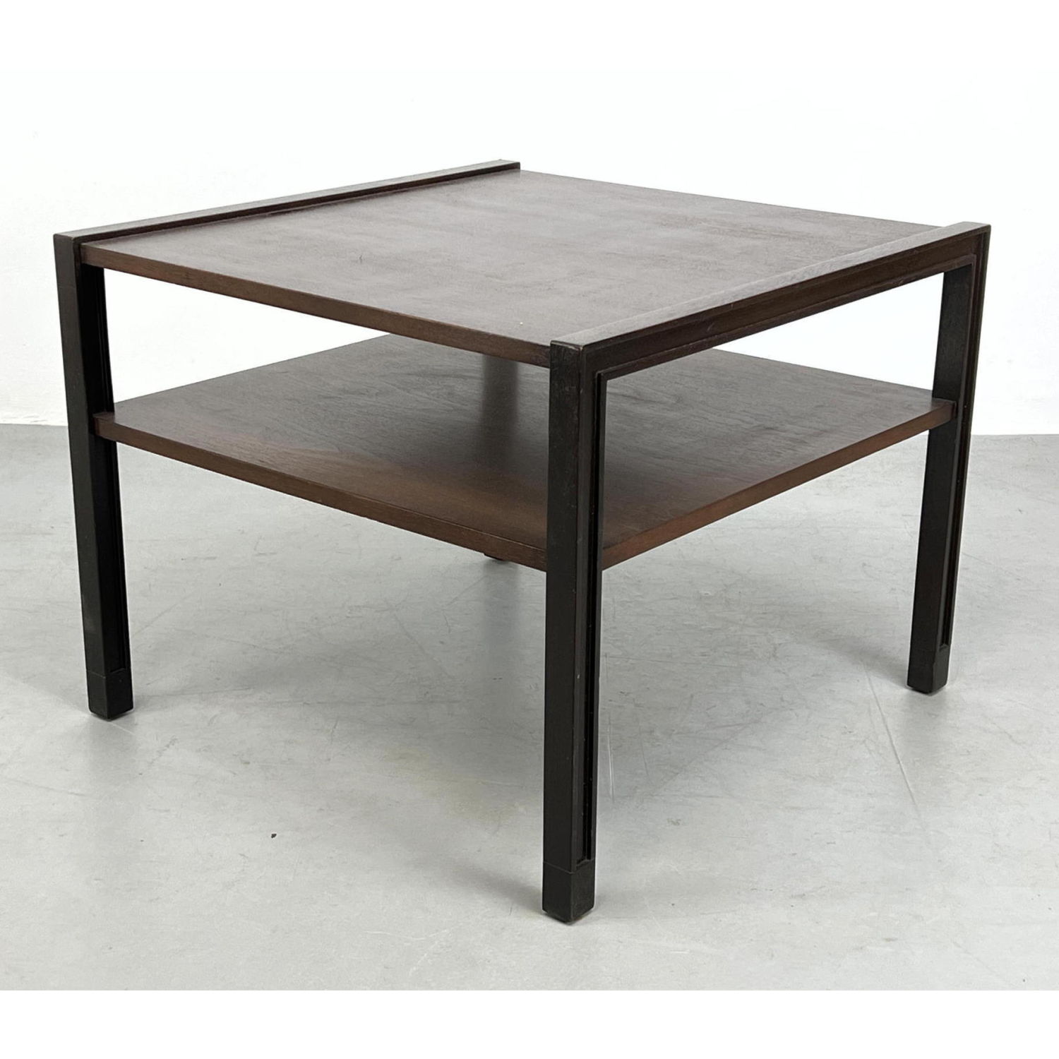 Appraisal: DUNBAR American Modern Side Table Two Tier Metal D tag