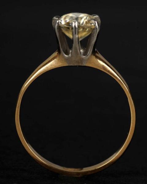 Appraisal: K Yellow Gold Diamond Ring Description Over carats and very