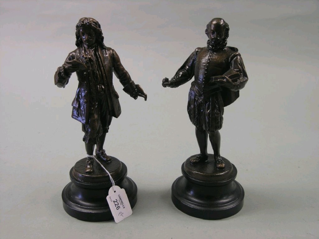 Appraisal: A pair of spelter figures one believed to be William