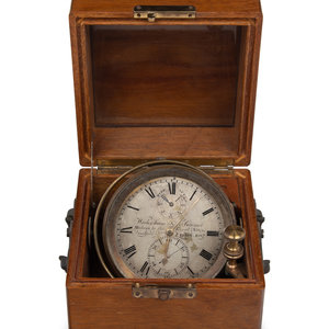 Appraisal: An English Two-Day Ship's Chronometer Widenham and Adams London in