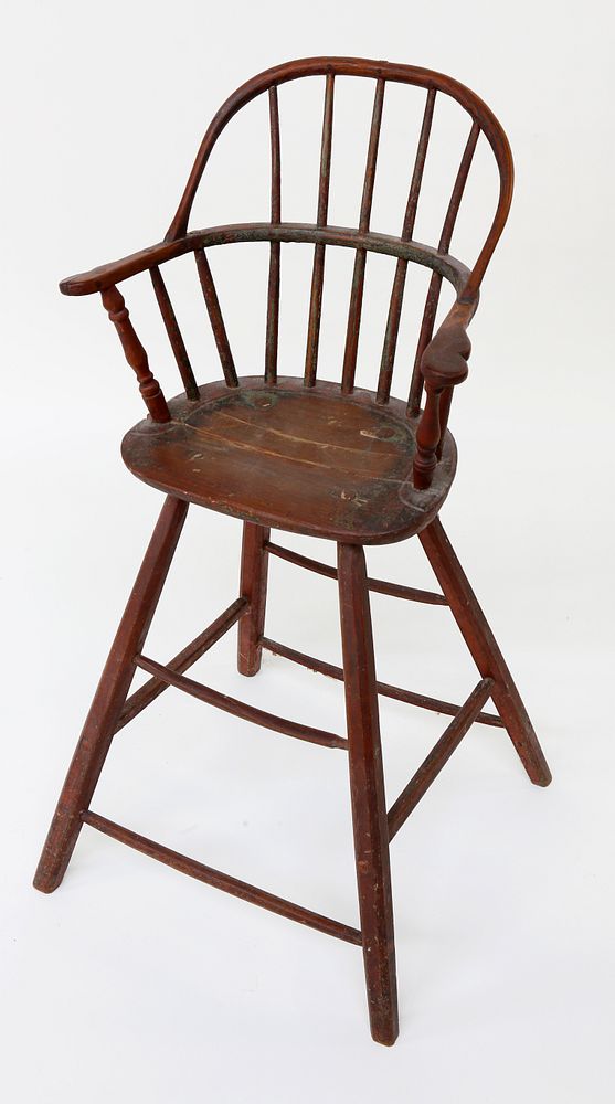 Appraisal: Nantucket Made Child's Windsor Highchair late th Century Nantucket Made