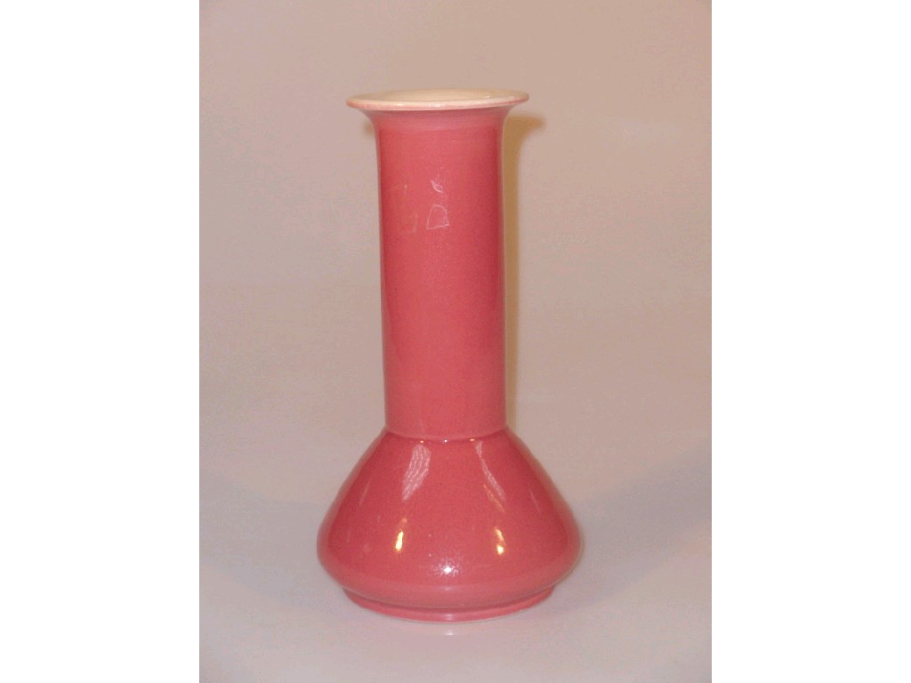 Appraisal: An Ault pottery vase the tall cylindrical neck with everted