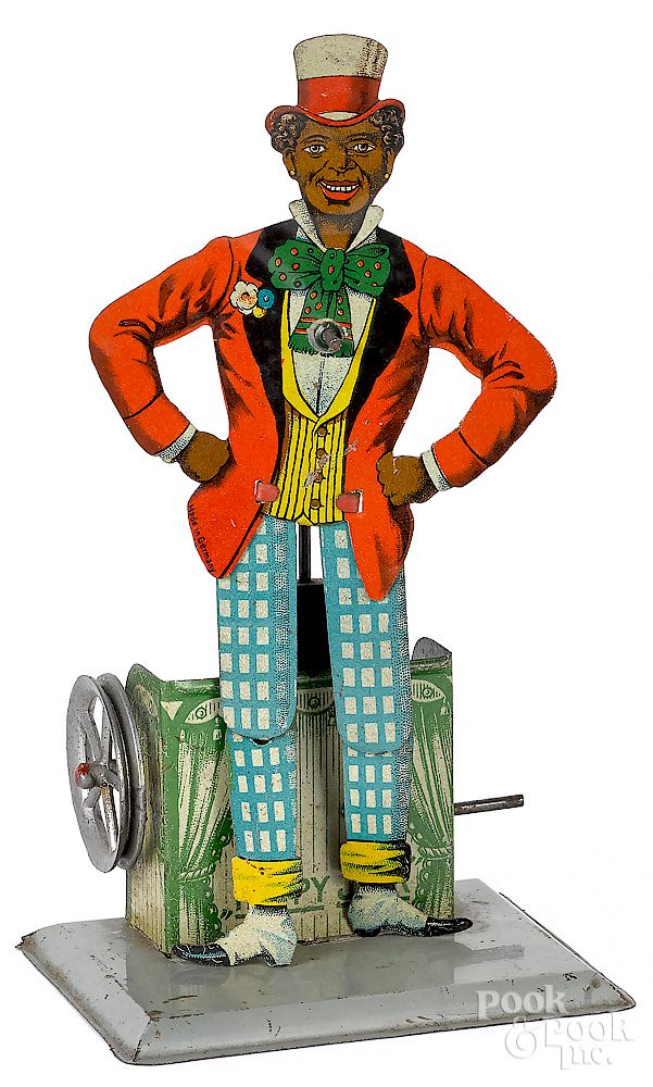 Appraisal: Happy Jack dancer steam toy accessory Wilhelm Krauss tin lithograph