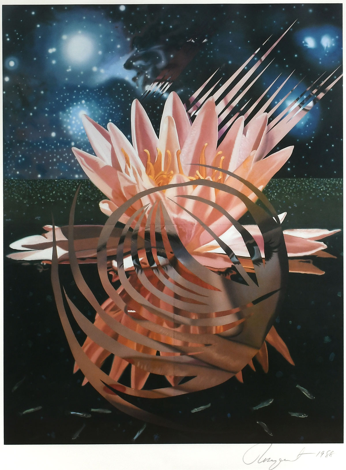 Appraisal: ROSENQUIST James American - ''Welcome to the Water Planet'' Lithograph