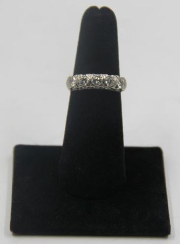 Appraisal: JEWELRY kt White Gold Diamond Band Comprised of diamonds weighing