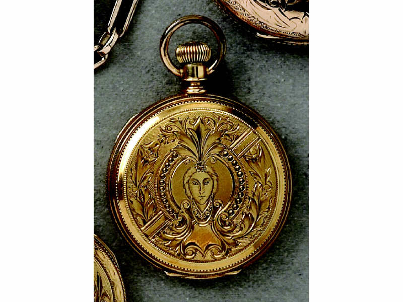 Appraisal: K GOLD ELGIN POCKET WATCH Beautifully engraved k Gold Elgin