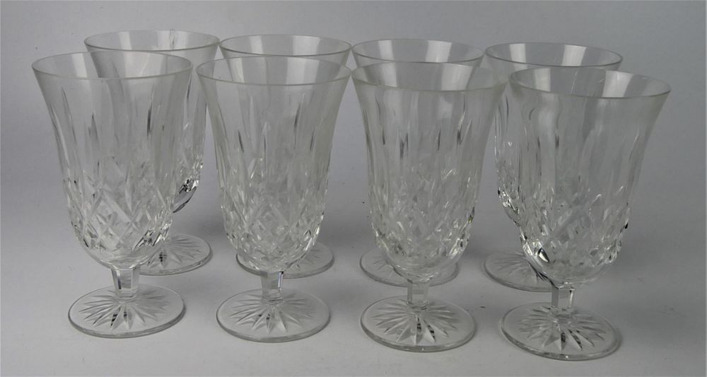 Appraisal: SET OF LARGE WATERFORD WINE GLASSES LISMORE Each glass measures