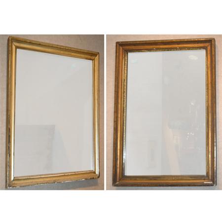 Appraisal: Two Gilt-Wood Mirrors Estimate -