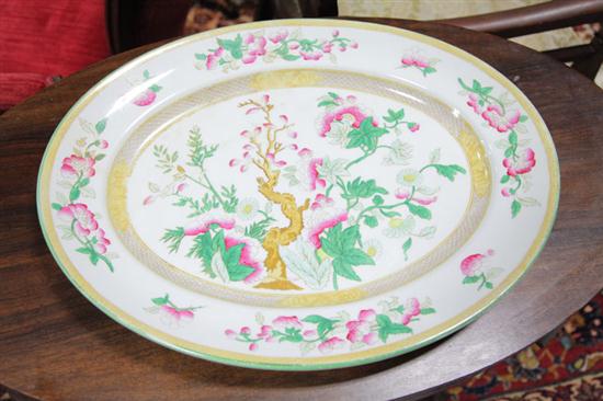 Appraisal: WEDGWOOD IMPERIAL PORCELAIN PLATTER English post- Polychrome decorated platter featuring