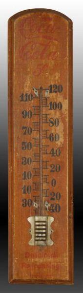 Appraisal: Lot of Wooden Coca-Cola Thermometers Description Circa One is missing