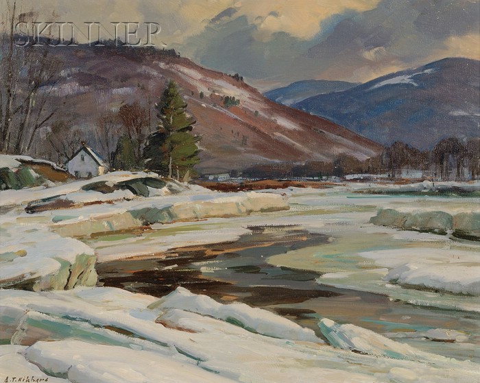 Appraisal: Aldro Thompson Hibbard American - Winter Stream Signed A T