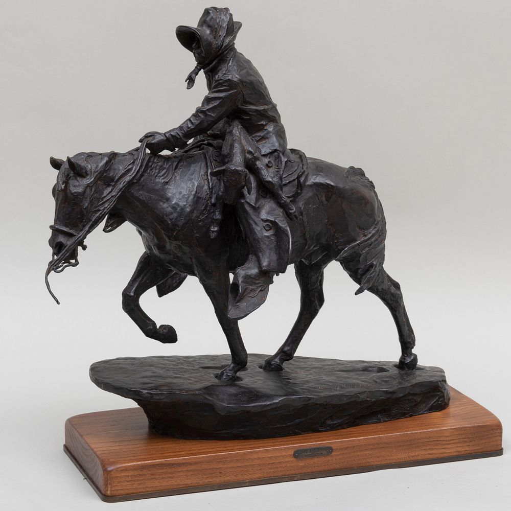 Appraisal: Harry Jackson - Safe and Sound Bronze signed 'Harry Jackson'