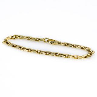 Appraisal: Cartier Karat Yellow Gold Oval Flat Link Bracelet Signed numbered